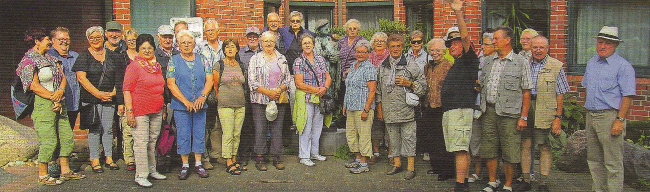 35 Mitglieder des Heimat- und Kulturvereins Niederkrüchten machten sich auf den Weg nach Wassenberg. Foto: Heike Ahlen